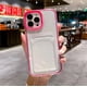 thumbnail image 3 of Luxury Card Slot Bag Clear Phone Case For iPhone 11 12 13 14 15 Pro Max Plain Shockproof Bumber Soft TPU Cover, 3 of 5