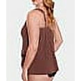 thumbnail image 4 of Plus Size Solid Razzle Dazzle Underwire Tankini Top Swimsuit, 4 of 6