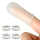 thumbnail image 1 of 4 puntas de los dedos del animal doméstico que limpian los cepillos de dientes del silicón del animal doméstico de los cepillos de dientes acarician las herramientas de la limpieza de los dientes, 1 of 5