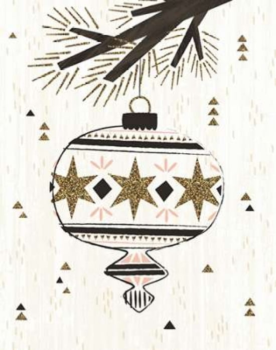 Glitzy Ornament III Canvas Art - A Fresh Bunch(22X28)