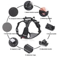 thumbnail image 4 of Dog Harness With D-Rings Adjustable Explosion-proof No Pull Reflective Design Oxford Cloth Harnesses Vest For Hiking Travel Camping Training, 4 of 9