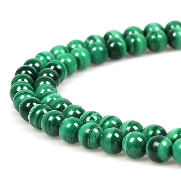 JARTC AAAA Pure Natural Malachite Round Natural Stone Beads for Jewelry Making DIY Bracelet Necklace Accessory 15" (8mm)