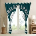 thumbnail image 3 of Rugby Football Team Curtains Sports Curtains & Drapes, American Football Cool Sports 30%-50% Blackout Curtains 42''Wx63''L Football City Window Curtains (Philadelphia), 3 of 6