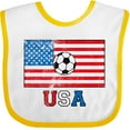 thumbnail image 3 of Inktastic USA Soccer Boys or Girls Baby Bib, 3 of 4