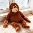 thumbnail image 2 of KSCLPAI Punch Monkey Plush, Orangutan Plush Stuffed Animal, Soft Punch Monkey Plush Toy with Hook and Loop Hands for Hanging, Cute Cuddly Adventure Companion for All Ages, 26 Inch, 2 of 7