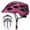 Matte Magenta, variant on GROTTICO Adult-Men-Women Bike Helmet with Light -Mountain Road Bicycle Helmet with Replacement Pads & Detachable Visor