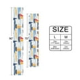 thumbnail image 6 of Yayeee Table Runner 70 inches Long Home Kitchen Dinning Party Decoration, Orange Hand Drawn Sailboats, 6 of 7