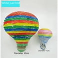 thumbnail image 2 of Lámpara de papel con forma de globo aerostático de color blanco puro, pintada a mano, decorativa, para jardín de infantes, para niños, 2 of 2