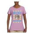 thumbnail image 2 of Wild Bobby, Have a Pretty Pretty Pretty Good Hanukkah Curb Larry, Hanukkah, Women Graphic Tee, Light Pink, Medium, 2 of 4