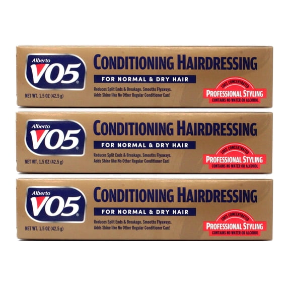 Alberto VO5 Conditioning Hairdressing for Normal/Dry Hair - 1.5 oz (Pack of 3)