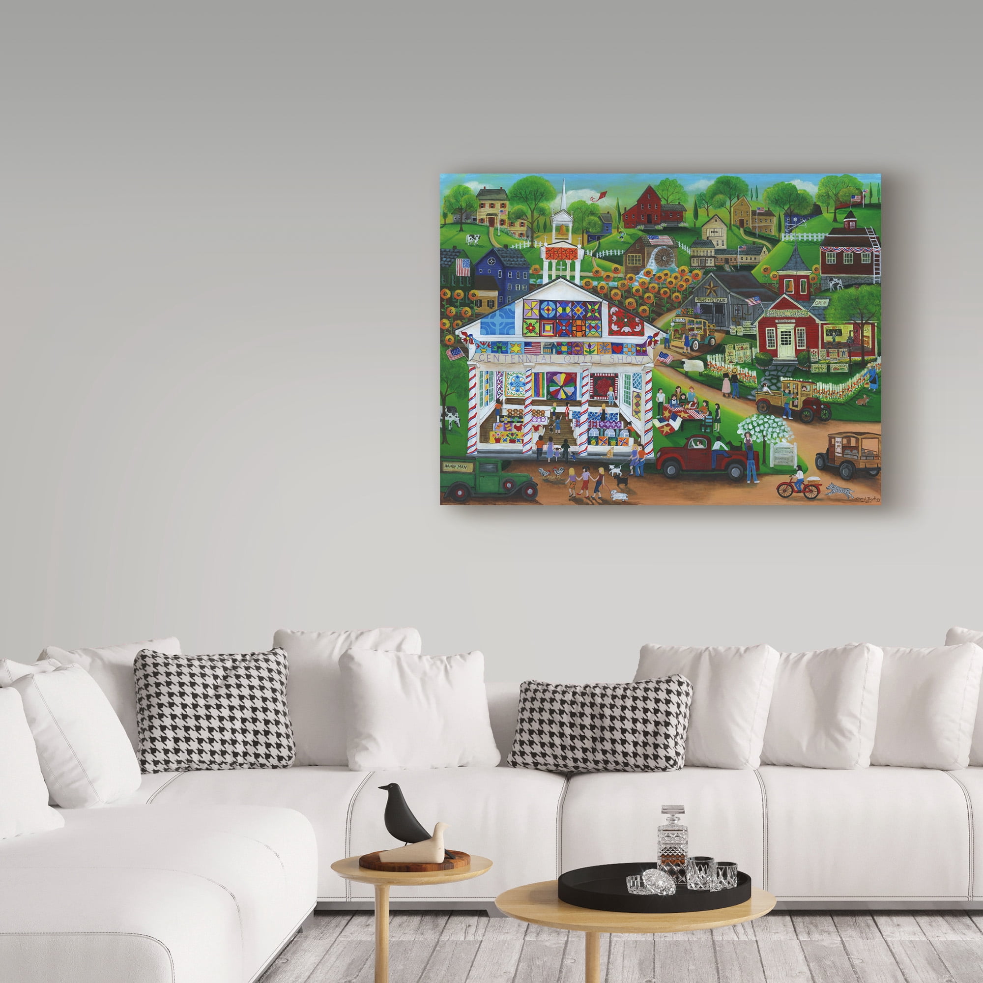 Trademark Fine Art 'Centennial Quilt Show' Canvas Art by Cheryl Bartley