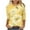 Yellow Plus Size Blouse for Women_0, variant on CYMMPU Fall Trendy Shirts 3/4 Sleeve Spring Tops Blouses for Women Dressy Casual Flower Pattern Tunic Tops Loose Fit Crew Neck Lightweight Basic Tees XXXXXL