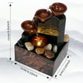 thumbnail image 5 of NUAHRHY Small Bronze Tabletop Meditation Water Fountain, 5 of 8