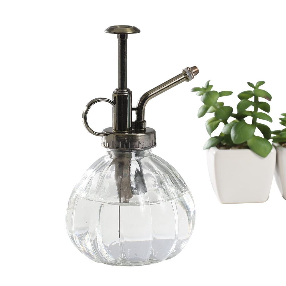 2 Pack Vintage Style Clear Glass Bottle Sprayer, Decorative Plant