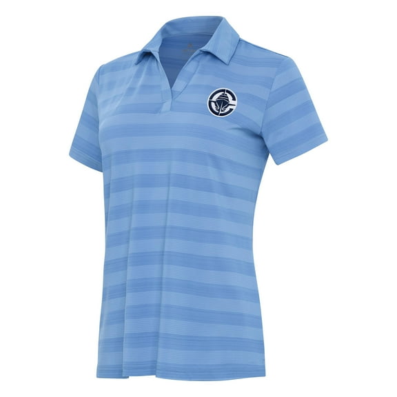 Women's Antigua Powder Blue LA Clippers Tunnel Polo