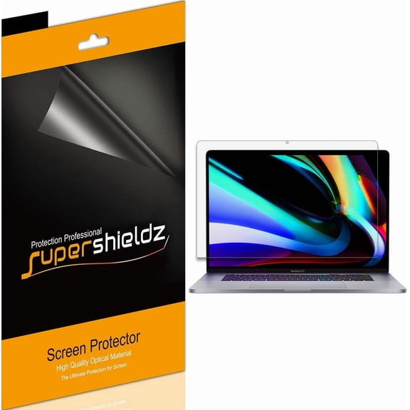 Supershieldz Designed for MacBook Pro 16 inch (2019-2020 Model A2141) Screen Protector, High Definition Clear Shield (PET) (3 Pack)