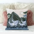 thumbnail image 2 of Amrita Sen Designs CAPL736BrCDS-ZP-18x18 18 x 18 in. Reindeer Herd Broadcloth Indoor & Outdoor Zippered Pillow - Blue, 2 of 5