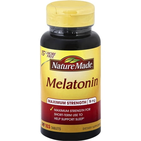 Nature Made Melatonin 5mg103 Tb, 103 CT (Pack of 3)