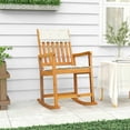 thumbnail image 1 of vidaXL Rocking Chair with Cushions Solid Wood Acacia, 1 of 4