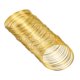 thumbnail image 1 of 100 Bucles de Alambre de Memoria, 1 pieza de 0.8mm 20 Gauge Alambre de Joyería Alambre de Manualidades Alambre de Acero de Memoria para Hacer Joyería, Dorado, 1 of 6