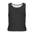 thumbnail image 5 of Pntutb Womens Tank Tops Summer Sleeveless Vest High Neck Slim Fitted Blouse Side Ruched Basic Tees Shirts, 5 of 5