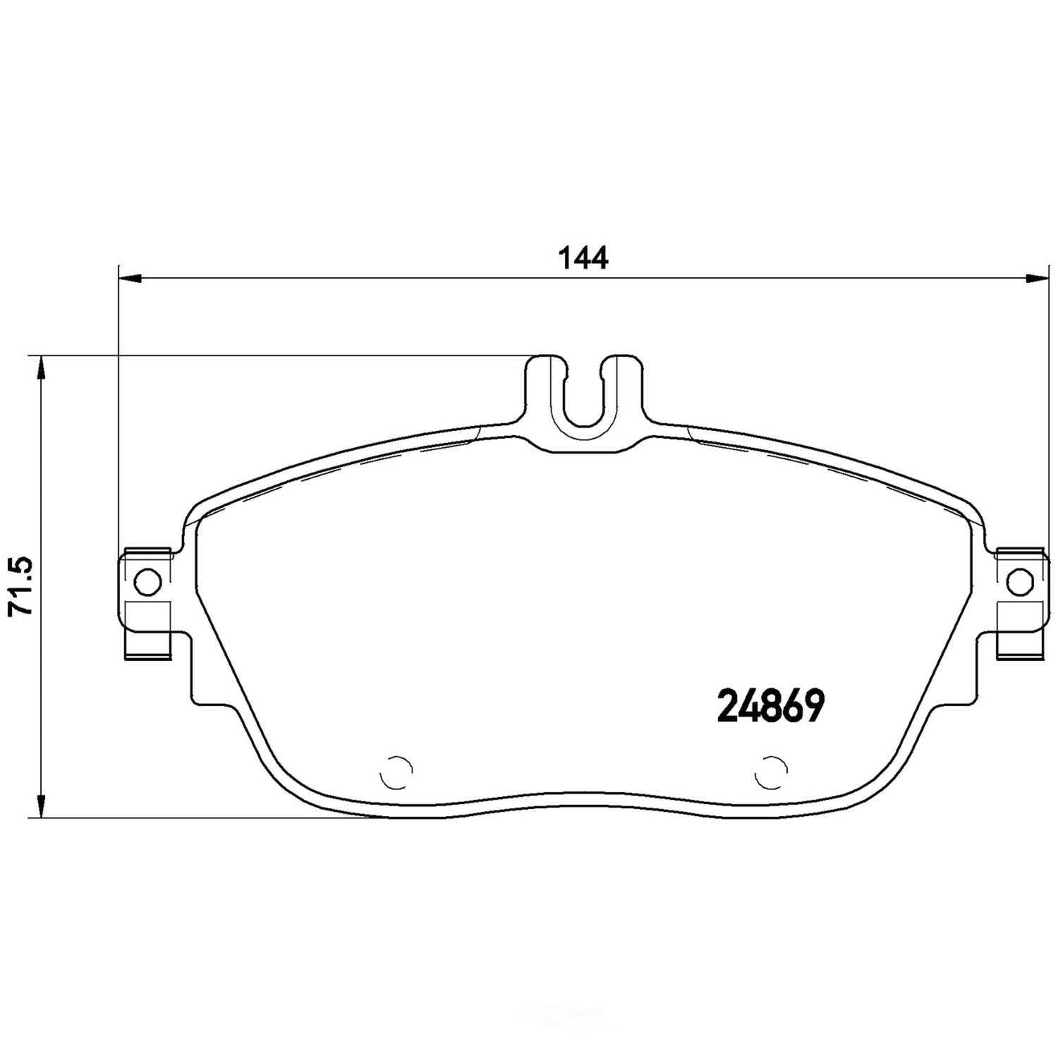 Brembo P50093X XTRA Low-Met Disc Brake Pad Set