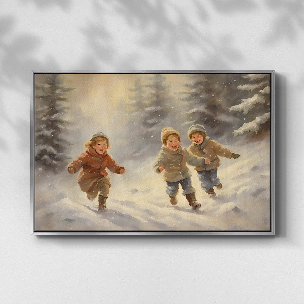 Vintage Landscape-CLXXVII By Wexford Home Framed in Silver Wood Gallery Wrapped Canvas 17 in. x 25 in.