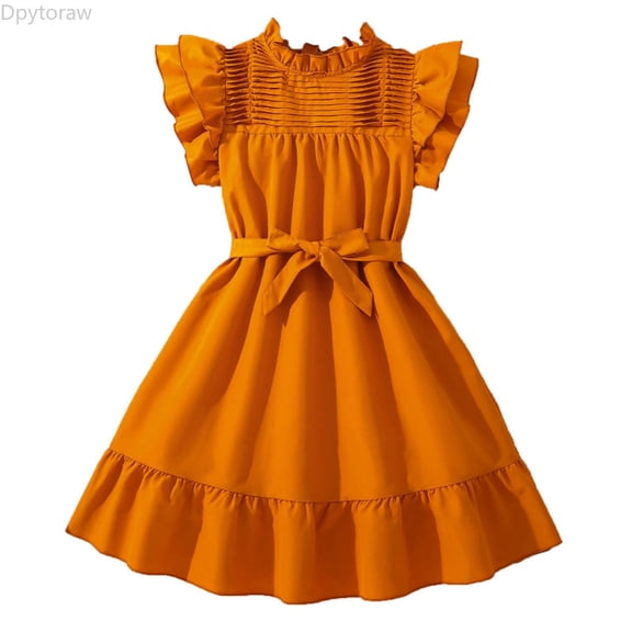 Dpytoraw Girls Summer Dresses Elastic Comfortable Fashion Casual Outfits For 8 12 Years Old Girls Floral Dresses Size 8 Years