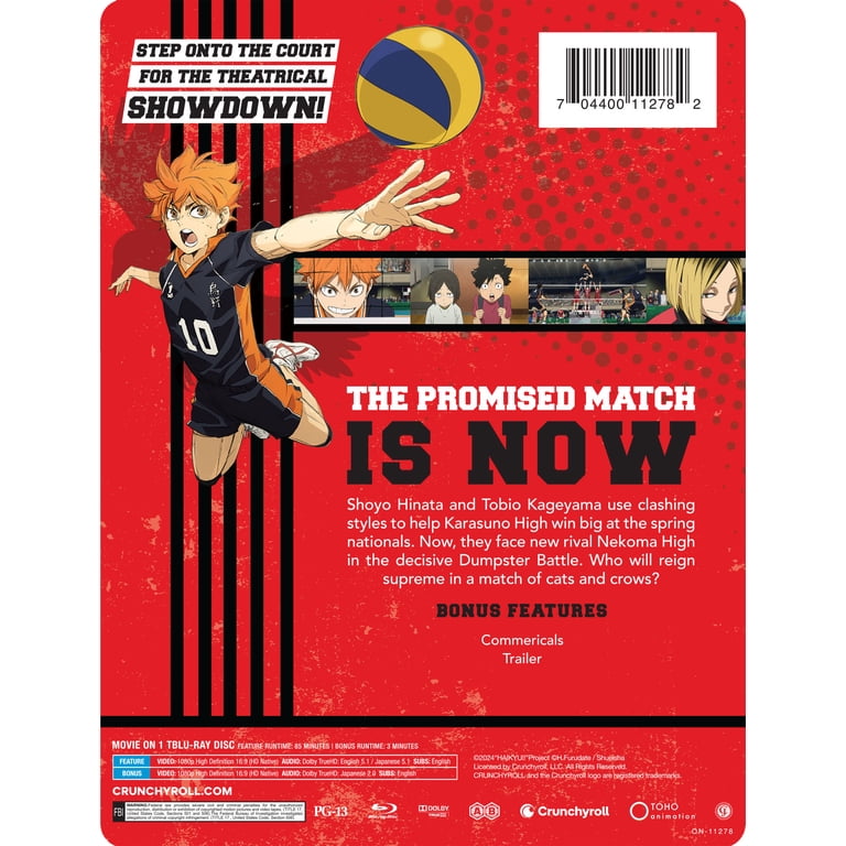 Sony, Movie: Haikyuu! The Dumpster Battle, Steelbook, BD - Walmart.com