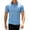 Light Blue, variant on Men's T-Shirts Solid Basic Short Sleeve Lapel Collar Cotton Casual Daily Tops S-3XL