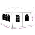 thumbnail image 2 of vidaXL Party Tent 10x13 ft Blue Outdoor Canopy for Events Waterproof and UV-Resistant, 2 of 10