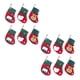 thumbnail image 1 of Red Christmas Gift Sock with Premium Fabric for Decoration and Small Presents 12 Pieces, 1 of 5
