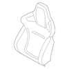 Genuine OE Jaguar Seat Back Cover - T2R22035YLT