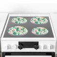 thumbnail image 5 of Round Stove Burner Covers 4 Pcs Metal Electric Stove Burner Covers 8Inch And 10Inch ,Cactus Plant Green Color Painting, 5 of 6