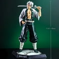 thumbnail image 3 of Sanemi Shinazugawa Figure Kimetsu No Yaiba Demon Figures Monster Slayer Action Figure Ghost Slayer Anime Figure for Collection Desk Decor Green+white, 3 of 7