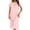 A114 Pink, variant on Women's Button Down Midi Dresses Short Sleeve Round Neck Casual Loose Fit Shift Dress with Pockets Summer Beach Work Vacation Flowy Sundress
