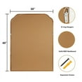 thumbnail image 2 of WallBeyond Rustic Wood Rounded Corner Bathroom Mirror for Wall Mounted, Home Decor, 30" × 40", Natural Wood, 2 of 7