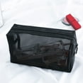 thumbnail image 3 of harmtty Portable Transparent Travel Cosmetic Bag Makeup Case Toiletry Storage Pouch,With Handle, 3 of 8