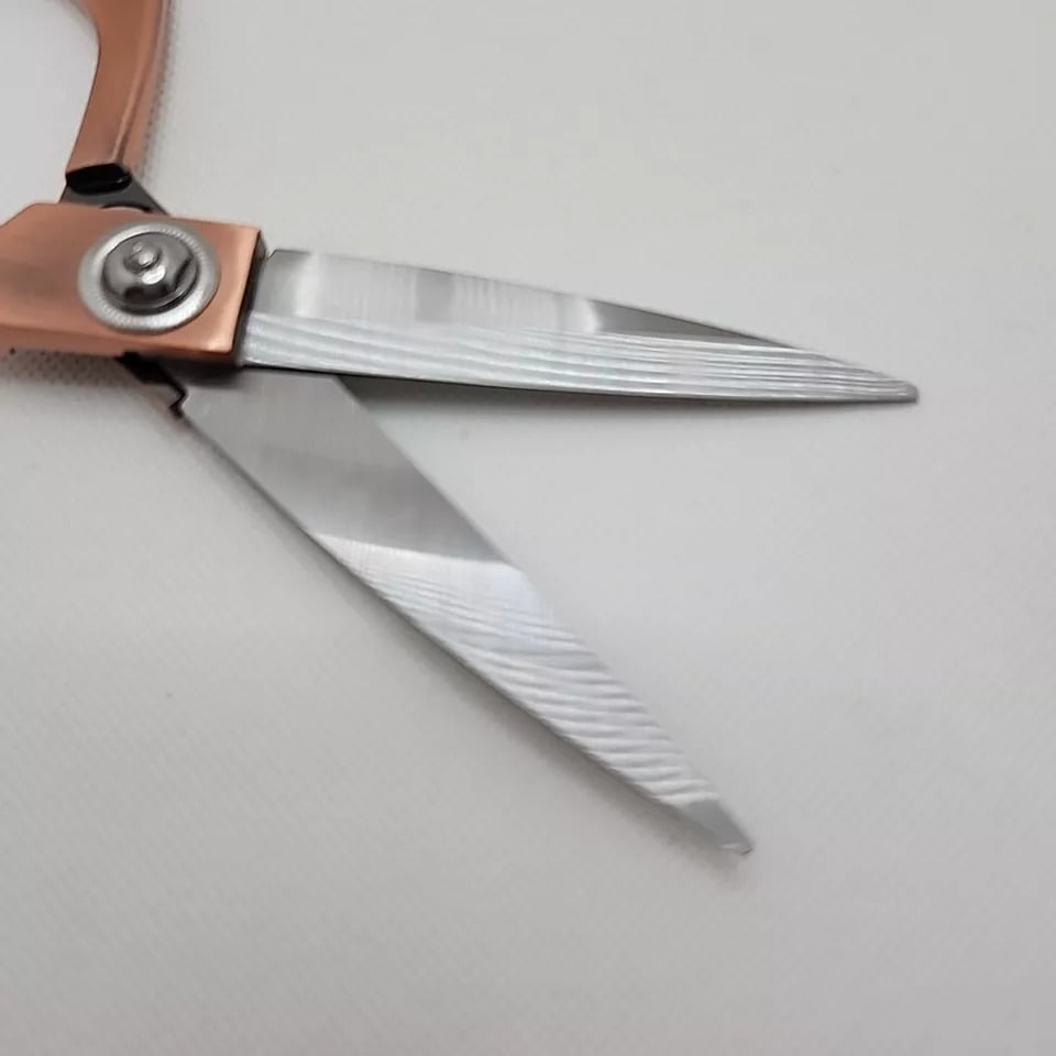 Dhanishka Stainless Steel Scissors, 10.5 inch, Rose Gold, 1 Count, 1 Pack