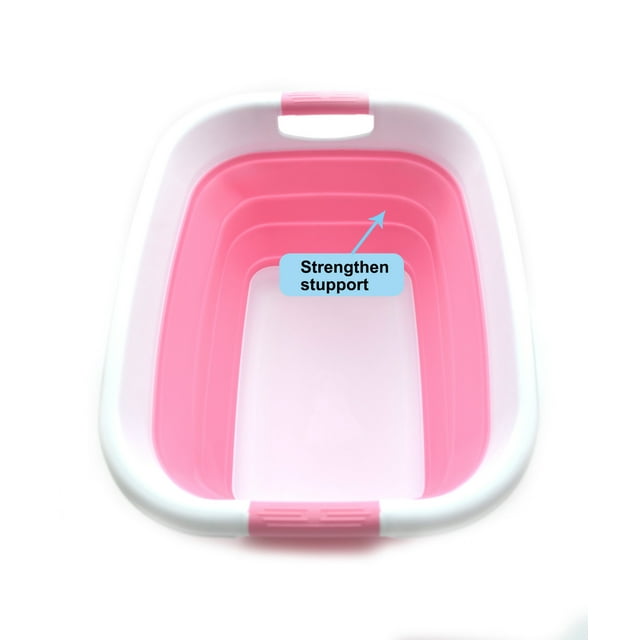 SAMMART 25L (6.6 gallon) Collapsible Laundry Basket / Tub Foldable