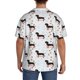 thumbnail image 3 of Balery Dachshund Dog Camisa Casual de Manga Corta con Botones para Hombre, Texturizada, Estilo Cubano, para Playa, Verano-Medium, 3 of 5