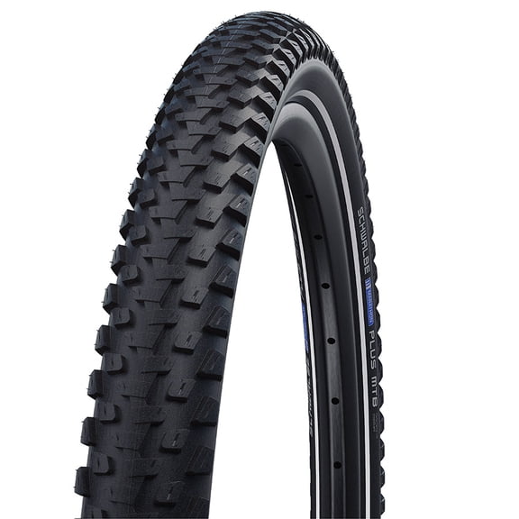 Schwalbe Marathon Plus MTB Tire - 700 x 54 / 29 x 2.10, Clincher, Wire, Black/Reflex, Performance, SmartGuard, Addix,