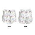 thumbnail image 4 of Disketp Hand Drawn Rabbit Print Women's Shorts Workout Shorts for Athletic Gym Running Shorts with Phone Pockets Large, 4 of 8