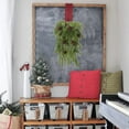 thumbnail image 6 of UFOUND 1PC Christmas Teardrop Large 30inch Winter Needles With Artificial Christmas Greenery Teardrop Wreath For Xmas Table And Door Decoration Hallowmas Decal, 6 of 7