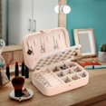 thumbnail image 2 of Small Jewellery Box,Necklace Ring Storage Box Mini Jewellery Box Double Layer Travel Jewellery Storage Box for Women Girls Gifts, 2 of 7