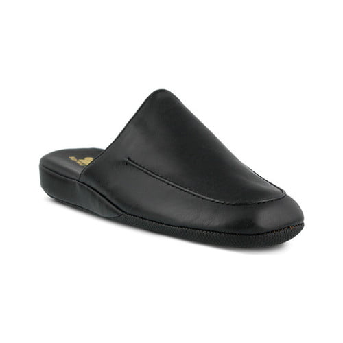 mens leather travel slippers
