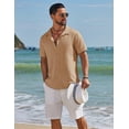 thumbnail image 2 of COOFANDY Men Casual Button Down Short Sleeve Shirts Summer Beach Vacation Hawaii Shirts for Men, 2 of 6