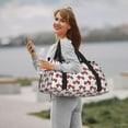 thumbnail image 6 of Defioc Red Wheeled Tractors Print Hand Travel Bag - Foldable Travel Duffel Bags for Men Women -Sport Gym Bag - Overnight Travel Duffel Bag - Adjustable Shoulder Strap, 6 of 6