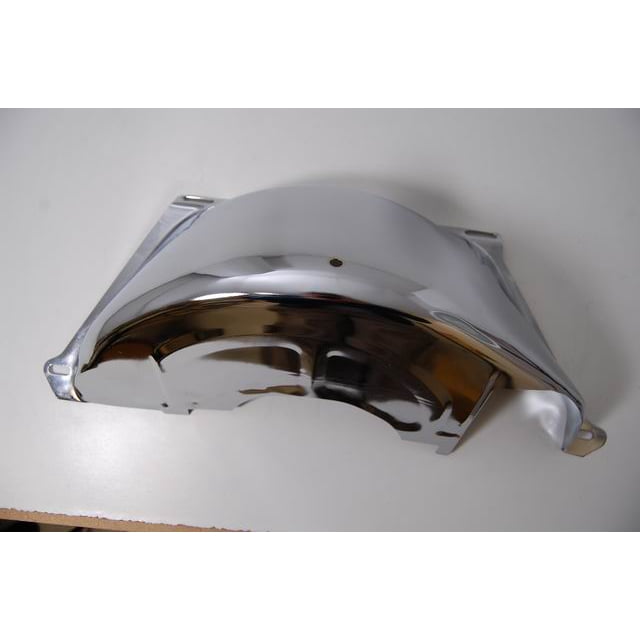 Cache Anti-Poussière de Convertisseur de Couple Trans Automatique R9587 de la Société RPC Racing Power pour une Utilisation avec les Transmissions GM TH350/ TH400/ 700R4; Chromé; Acier
