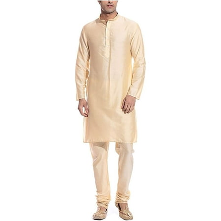 

Royal Men s Self Kurta Silk Blend Kurta Churidar Set